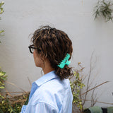 Emerald Gloss Hair Clip