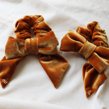 Camel Brown Ribbon Scrunchie