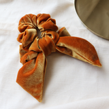 Camel Brown Ribbon Scrunchie