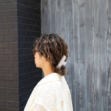 Stone Gray Gloss Hair Clip