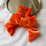 Carrot Orange Ribbon Scrunchie