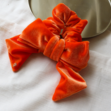 Carrot Orange Ribbon Scrunchie