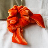 Carrot Orange Ribbon Scrunchie