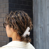 Stone Gray Gloss Hair Clip