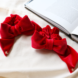 Rose Red Ribbon Scrunchie