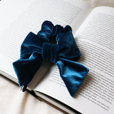 Navy Blue Ribbon Scrunchie