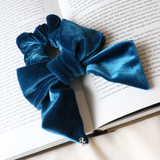 Navy Blue Ribbon Scrunchie