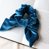 Navy Blue Ribbon Scrunchie