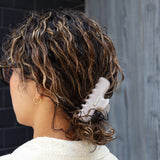 Stone Gray Gloss Hair Clip