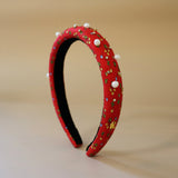 Slender Headband Red Pearl 