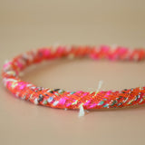 Tight Headband Pink Tweed No Studs