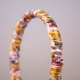 Pink Watercolor Gather Headband
