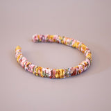 Pink Watercolor Gather Headband