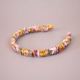 Pink Watercolor Gather Headband