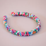 Blue Watercolor Gather Headband