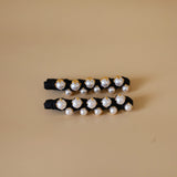 Black Pearl Hair Clips (2pcs)