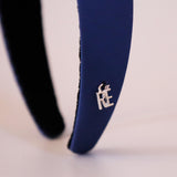 Nylon Navy Thin Headband