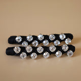 Black Silver Hair Clip (2pcs)