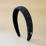 OG Headband Navy Black Dot No Studs