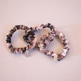 Grey Watercolor Mini Scrunchie