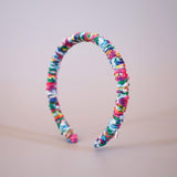 Blue Watercolor Gather Headband