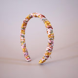 Pink Watercolor Gather Headband