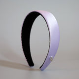 Purple Silky Satin Thin Headband