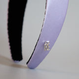Purple Silky Satin Thin Headband
