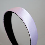 Purple Silky Satin Thin Headband