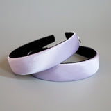 Purple Silky Satin Thin Headband