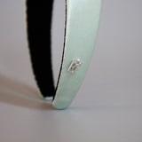 Lime Green Silky Satin Thin Headband