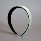 Lime Green Silky Satin Thin Headband