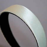 Lime Green Silky Satin Thin Headband