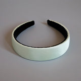 Lime Green Silky Satin Thin Headband