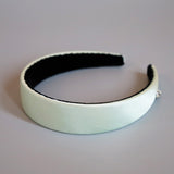Lime Green Silky Satin Thin Headband