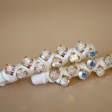 White Studs Hair Clips (2pcs)