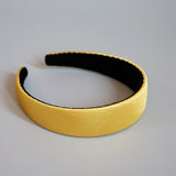 Yellow Gold Silky Satin Thin Headband