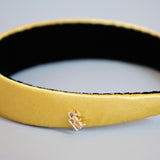 Yellow Gold Silky Satin Thin Headband