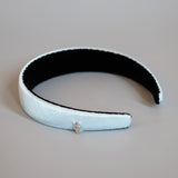 Sky Blue Silky Satin Thin Headband