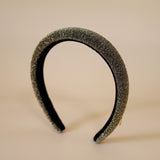 Slender Headband Gold Lame No Studs