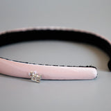 Sakura Pink Silky Satin Slim Headband