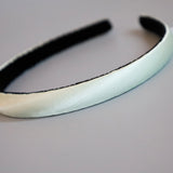 Lime Green Silky Satin Slim Headband
