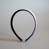 Purple Silky Satin Slim Headband