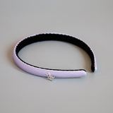 Purple Silky Satin Slim Headband