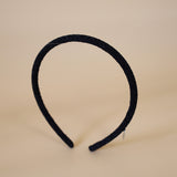 Tight Headband Black Lame No Studs