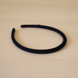 Tight Headband Black Lame No Studs