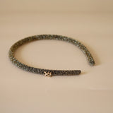 Tight Headband Gold Lame No Studs