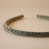 Tight Headband Gold Lame No Studs