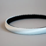 Sky Blue Silky Satin Slim Headband