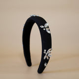 OG Headband Black Silver Studs